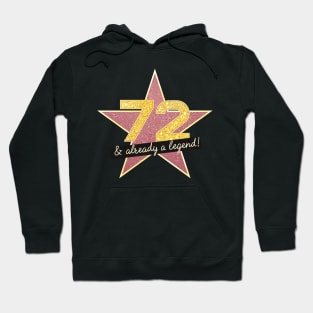 72nd Birthday Gifts - 72 Years old & Already a Legend Hoodie